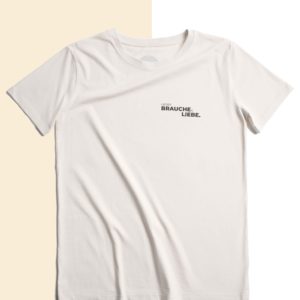 Shirt "Lieder brauchen Liebe" 100% Baumwolle, lockere Passform
